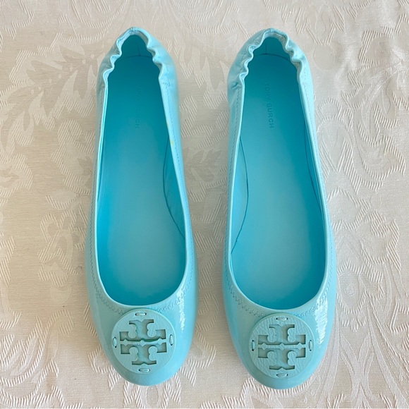 Tory Burch Blue Minnie Travel Ballet - Picture 2 of 15
